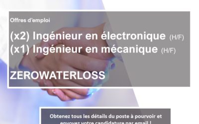 Rejoignez-nous ! Nous recherchons des ingénieurs pour le ZEROWATERLOSS